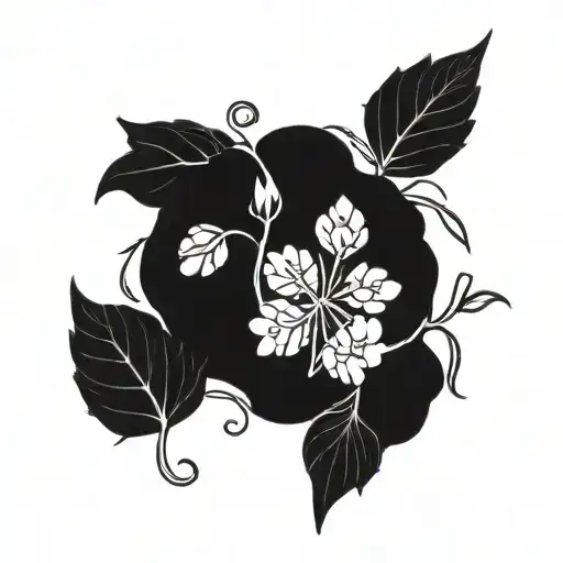 field herbs intertwined tattoo design idea