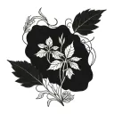 field herbs intertwined tattoo design idea