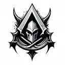 assasin creed symbol tattoo design idea
