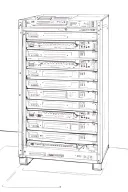 Schematic diagram of a computer server rack tattoo design idea