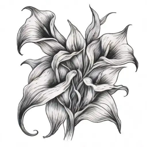 Calla Lilies tattoo design idea