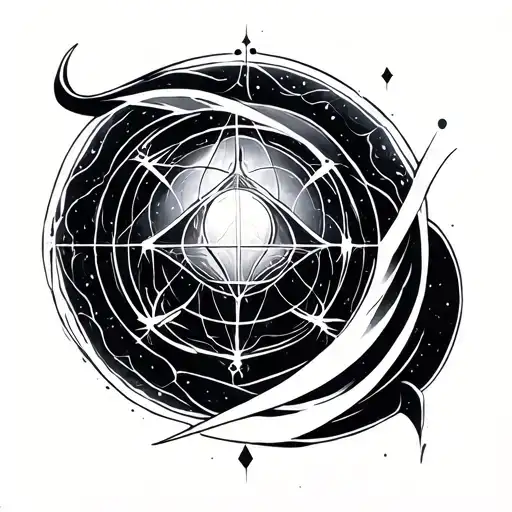 Tesseract tattoo design idea