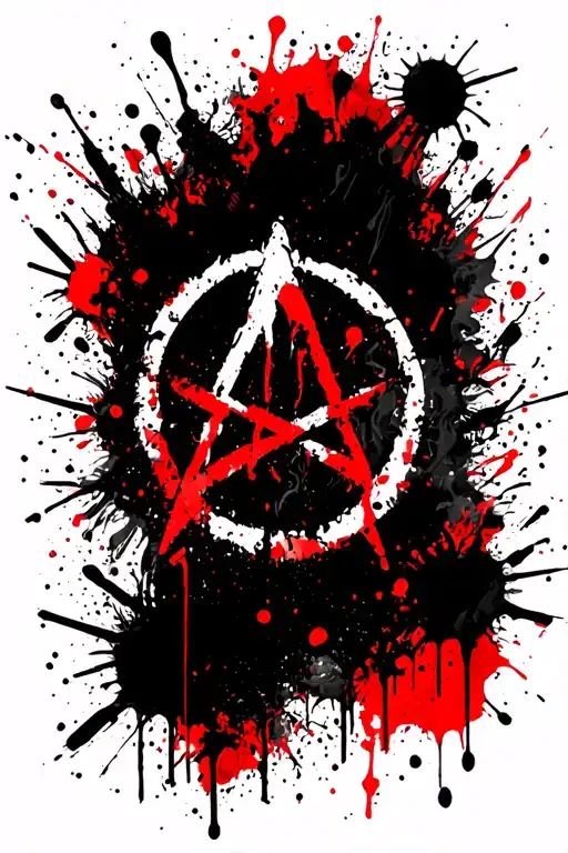 anarchy symbol tattoo design idea