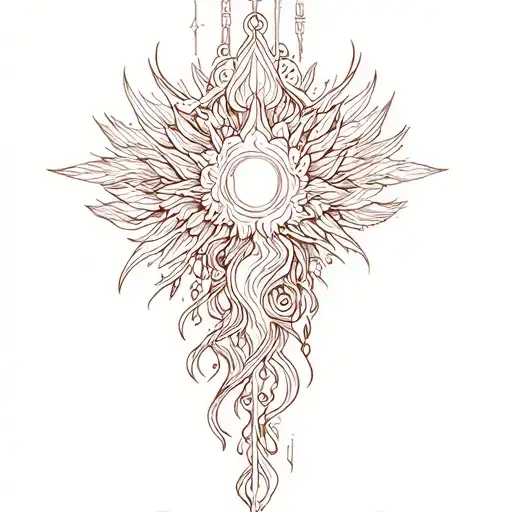 blessing tattoo design idea