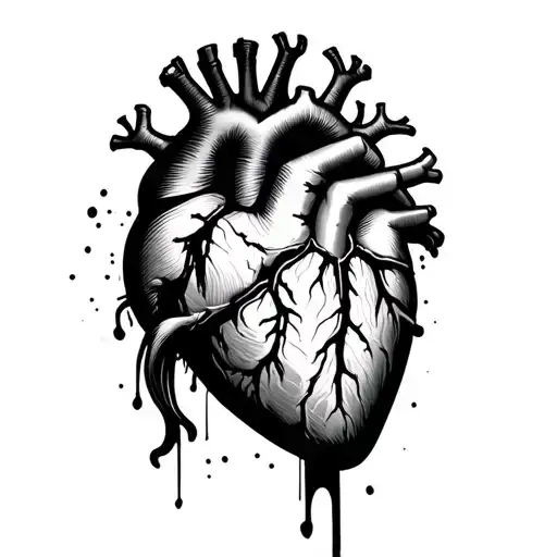 Heart Attack tattoo design idea