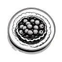 Make a pie tattoo design idea