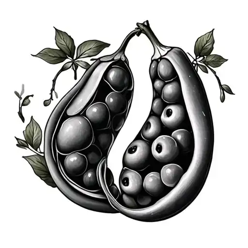 2 Peas In A Pod tattoo design idea