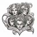 family over everything  tattoo design idea