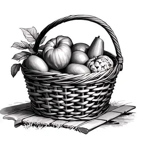 picnic basket tattoo tattoo design idea