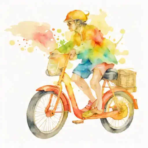 bike and scooter and walker following tattoo design idea