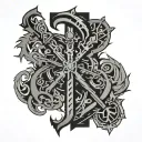 keyblade kingdom hearts tattoo design idea