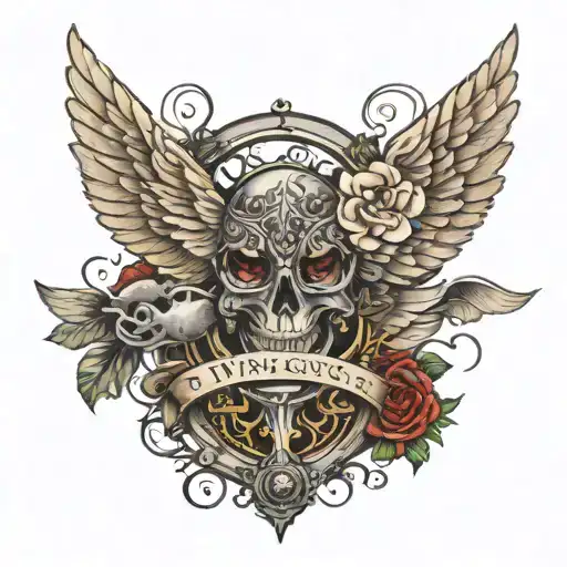 wings tattoo dangerous tattoo design idea