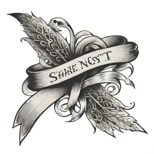 'shaken not stirred' and an epilepsy ribbon tattoo design idea