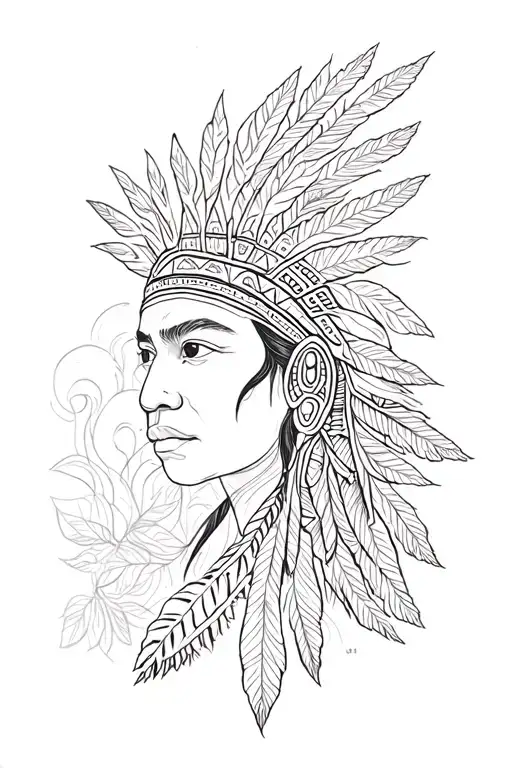 Pacific Coast First Nations nature elements tattoo design idea