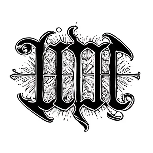 Two Word Ambigram Generator tattoo design idea