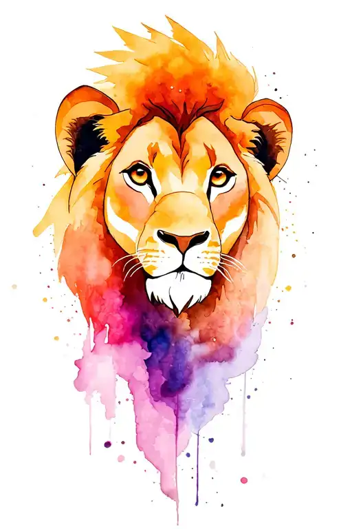 simba lion king tattoo design idea