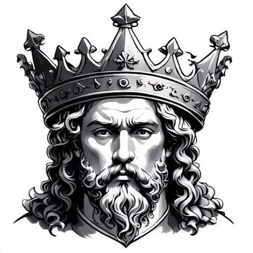 King David tattoo design idea