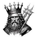 King David tattoo design idea