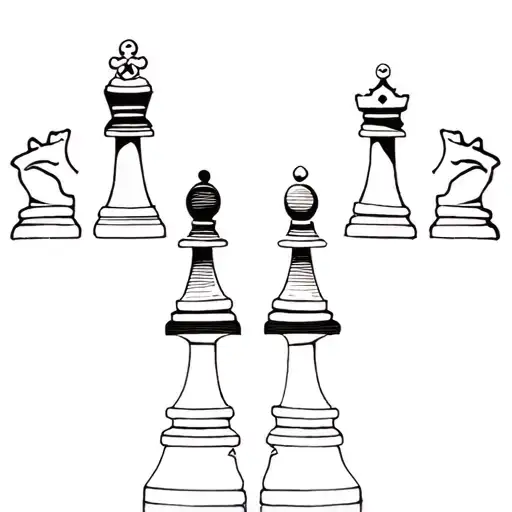 Chess Pieces tattoo design idea