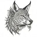 Hirsch tattoo design idea