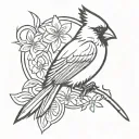 cardinal virtues tattoo design idea