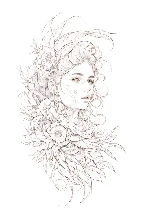 گل tattoo design idea