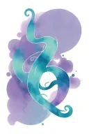 cursive R tattoo design idea