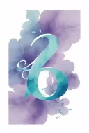 cursive R tattoo design idea