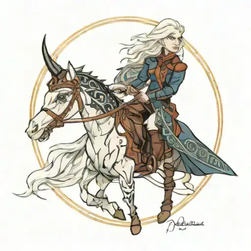 Manon Blackbeak com as thirteen throne of glass tattoo design idea