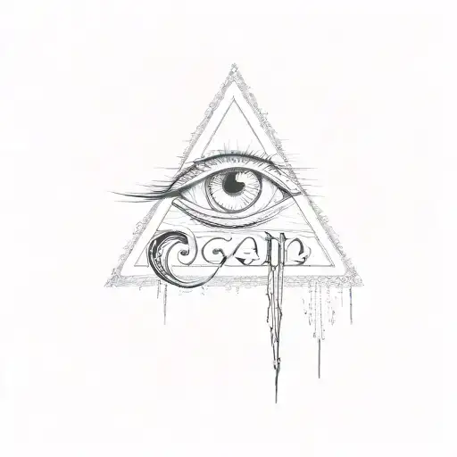 the eye of allah tattoo design idea