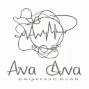 name ava with heartbeat line tattoo design idea