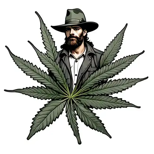 weed farmer tattoo design idea