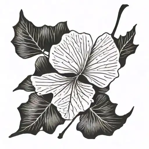 ginkgo leaf with writing stories  tattoo design idea