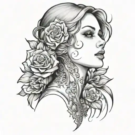 Female tattoo design idea