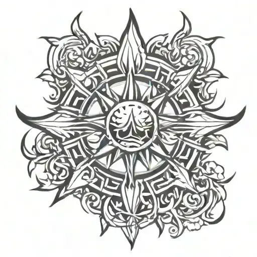 godsmack sun symbol tattoo design idea