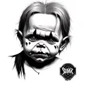 Chucky tattoo design idea