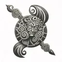 Taíno tattoo design idea