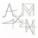 letters inlcude J,M,G,V tattoo design idea