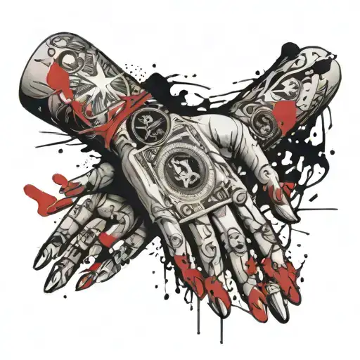 money, power, respect, discipline, hand, tattoo design tattoo design idea