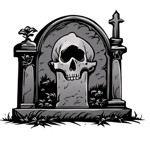 Tombstone tattoo design idea