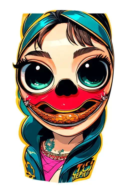 cartoon characters tattoo design idea