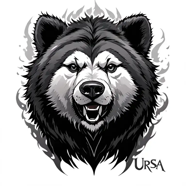 Ursa from dota 2 tattoo design idea