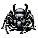 hear no evil see no evil speak no evil jumping spiders tattoo design idea