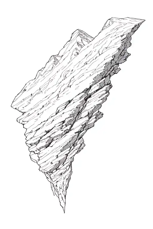 climber rocks mountains tattoo design idea