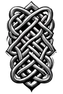 celtic knot intertwined seamless pattern tattoo design idea