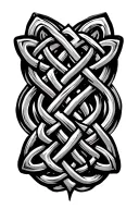 celtic knot intertwined seamless pattern tattoo design idea