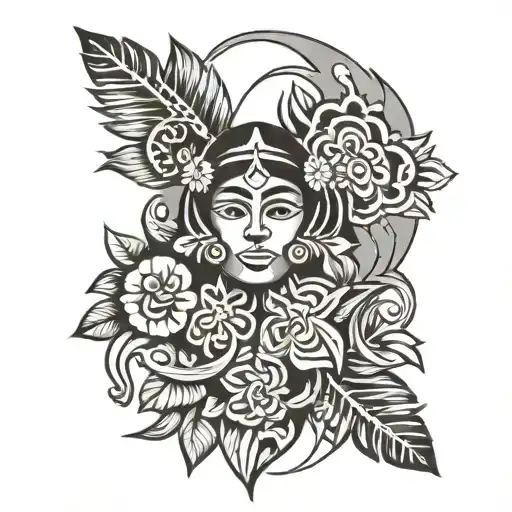 Hawaiian Philippine Chamorro tribal tattoo tattoo design idea