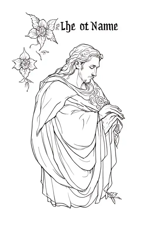 something to do with god and the last name Steary  tattoo design idea