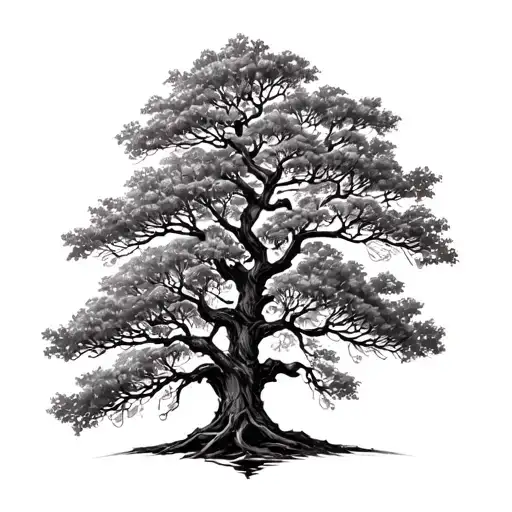Alder Tree tattoo design idea