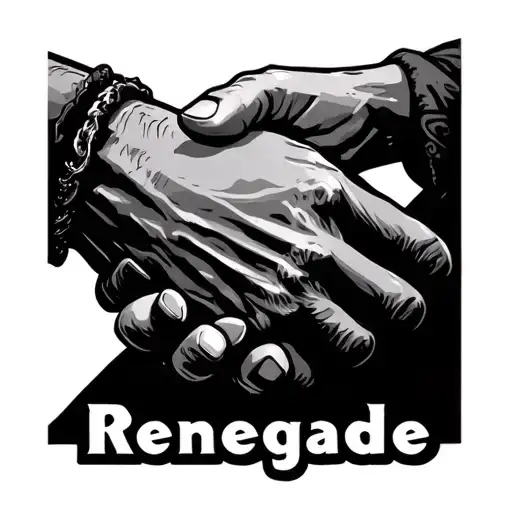 Word "Renegade" on my forehand in a minimalistic way that it is visible when i shake hands with someone tattoo design idea